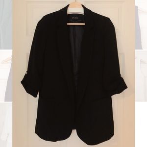 Zara blazer with rolled-up sleeves